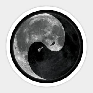 Ancient Tai Chi/ Yin Yang Moon Sticker